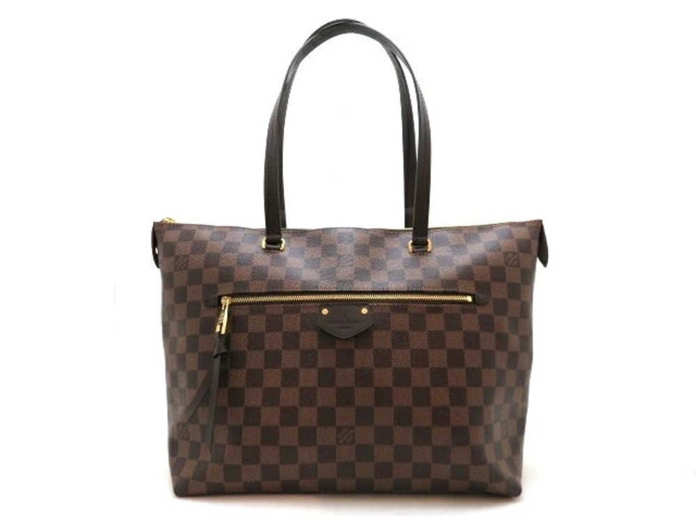 Louis Vuitton IENA Damier Shoulder Bag Brown